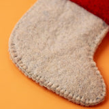Christmas Red Robin Felt Stocking Xmas Ornament
