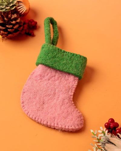 Christmas Snowman Felt Stocking Xmas Ornament