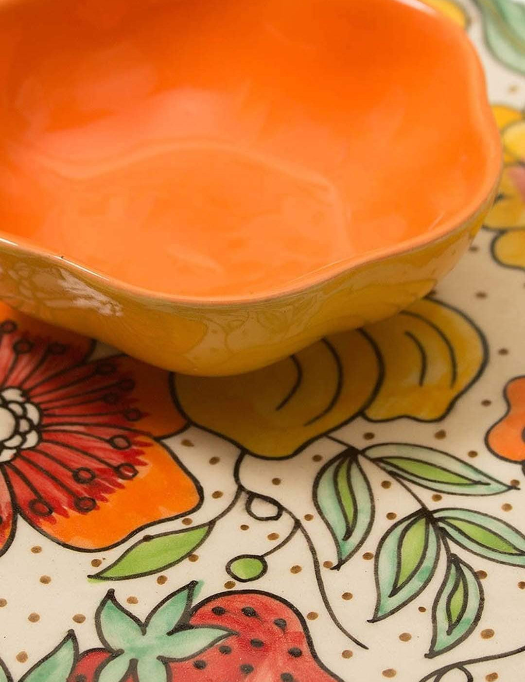 Citrus Garden Chip & Dip Set