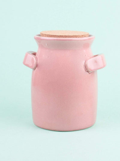 Cookies Tea Time Cork Lid Ceramic Jar