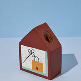 Cozy Corner Handpainted Wooden Bud Vase