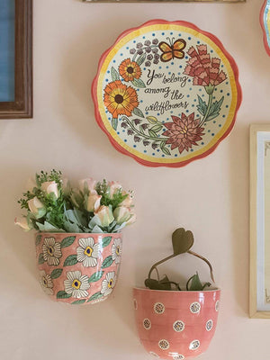 Crazy Floral Wall Planter