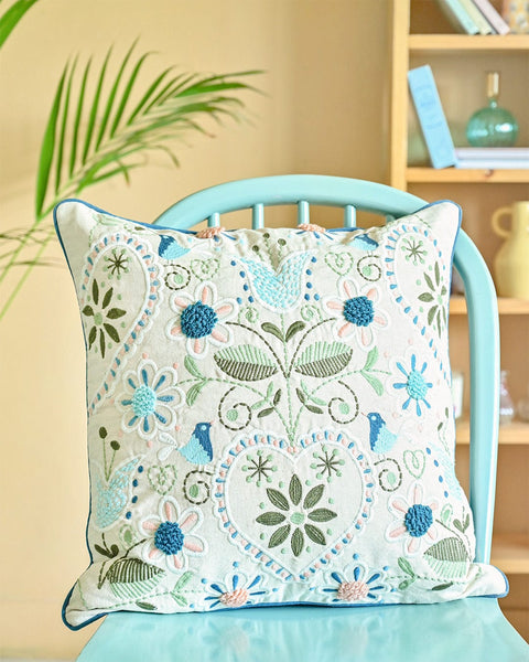 Buy Embroidered Cushion Cover | Soft cushion – The Wishing Chair