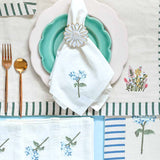 Cushion Cover Escape in Blue Napkin - Set Of 4
