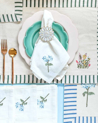 Cushion Cover Escape in Blue Napkin - Set Of 4