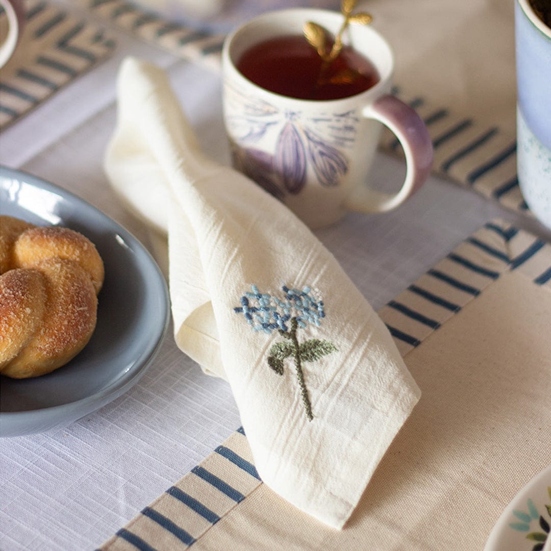 Cushion Cover Escape in Blue Napkin - Set Of 4