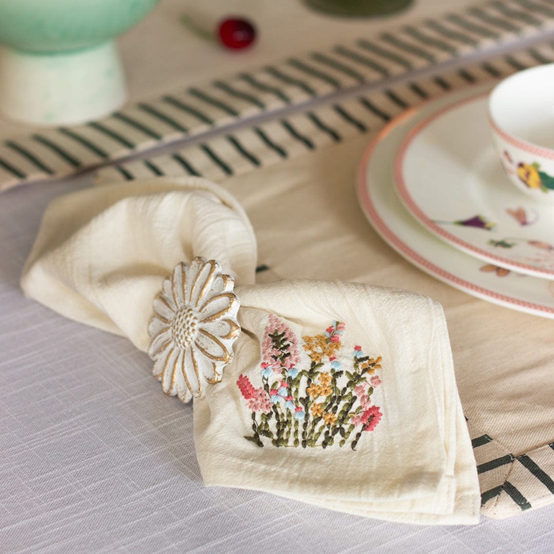 Cushion Cover Let Love Bloom Napkin - Set Of 4