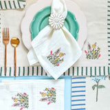 Cushion Cover Let Love Bloom Napkin - Set Of 4