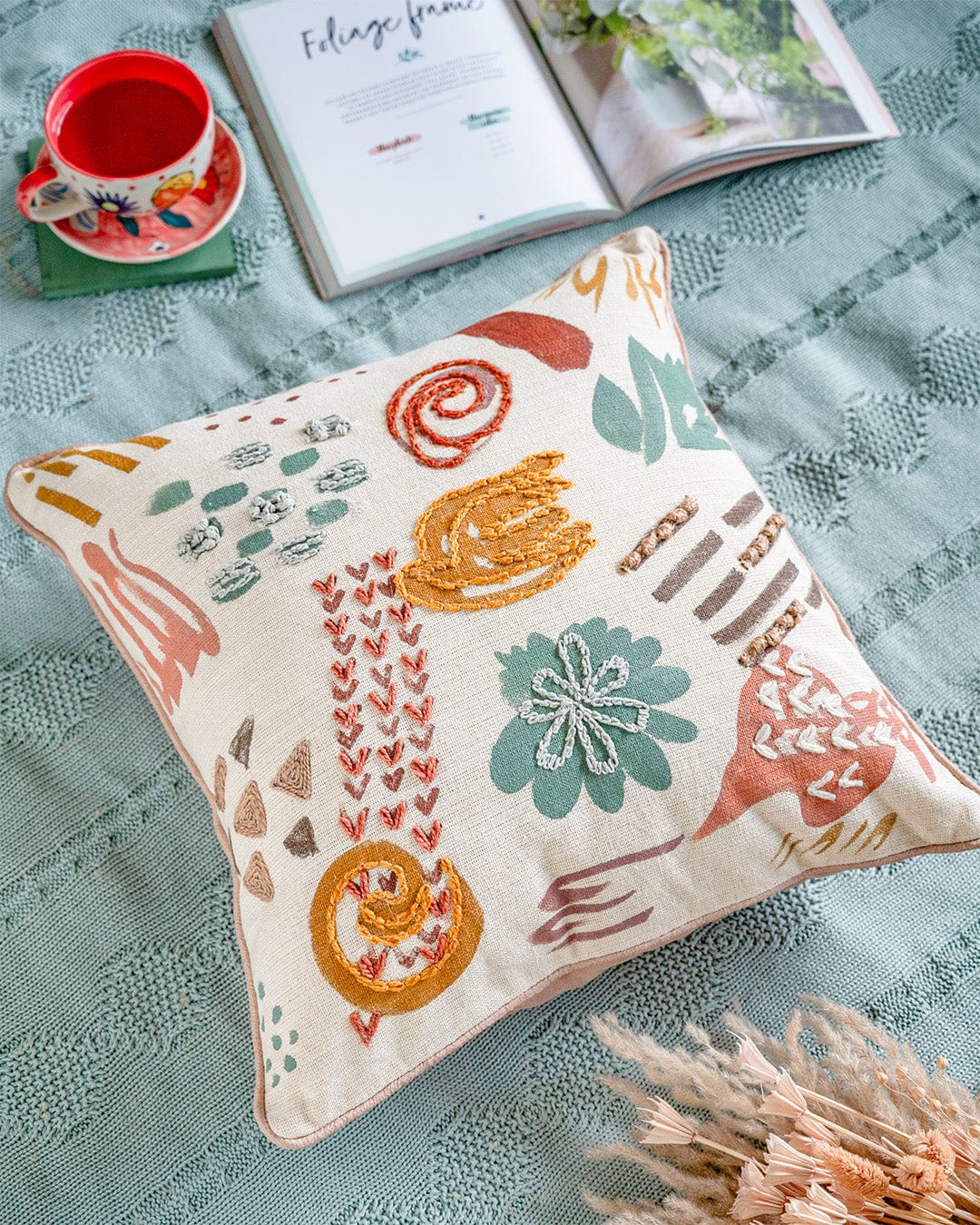 Cushion Cover Nadyne Embroidered Cushion Cover