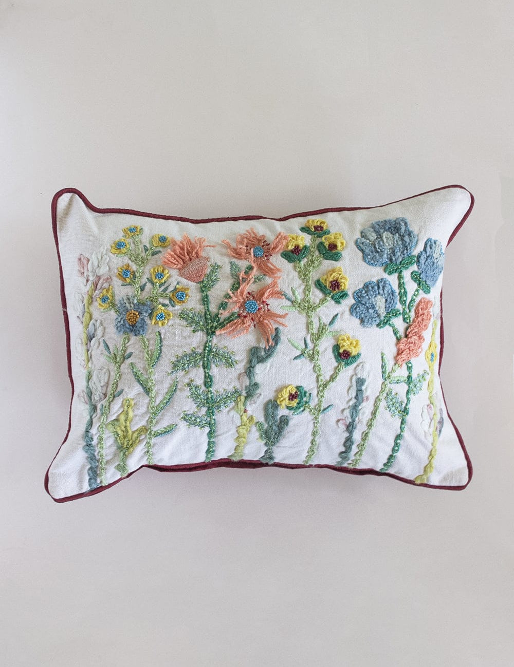  Cushion Cover Yasmeen Embroidered Cushion Cover - Yasmeen Embroidered Cushion Cover - The Wishing Chair 