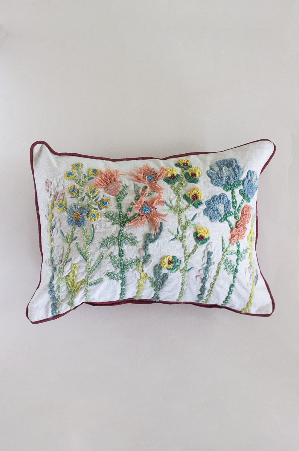  Cushion Cover Yasmeen Embroidered Cushion Cover - Yasmeen Embroidered Cushion Cover - The Wishing Chair 
