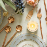 Cutlery Perfect Kitchen Dessert Spoon-Rose Gold- Set of 6