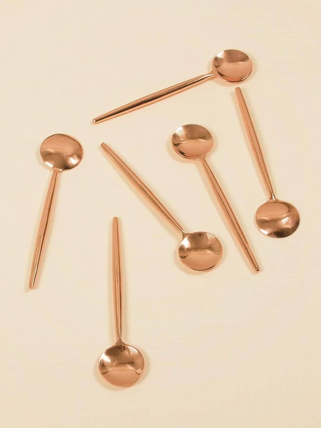 Cutlery Perfect Kitchen Dessert Spoon-Rose Gold- Set of 6