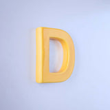  D Mottled Mono Wall Hanging - Mustard A To Z - Mottled Mono Wall Hanging - Mustard A To Z - The Wishing Chair 