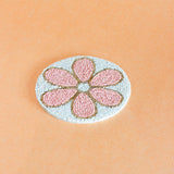 Daisy Hand Embroidery Beaded Coasters -Set of 4