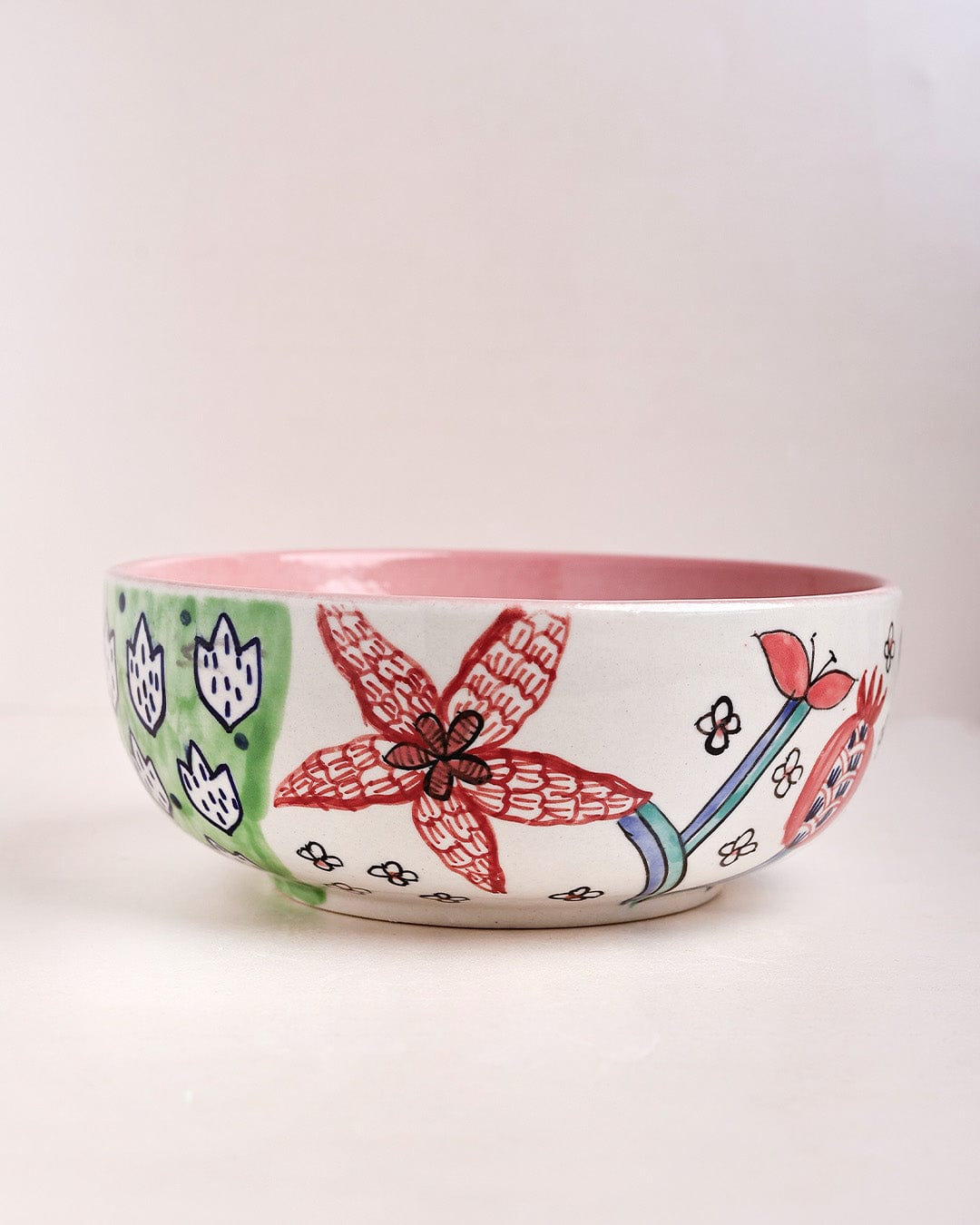 Dance in a Flowerbed Ceramic Bowl