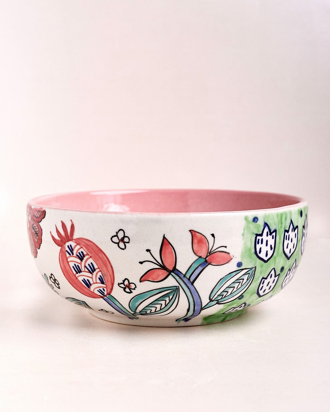 Dance in a Flowerbed Ceramic Bowl