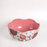 Dance in a Flowerbed Ceramic Bowl-Extra Large