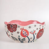Dance in a Flowerbed Ceramic Bowl-Extra Large