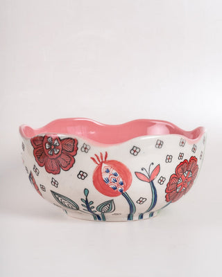 Dance in a Flowerbed Ceramic Bowl-Extra Large