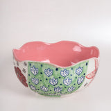 Dance in a Flowerbed Ceramic Bowl-Extra Large