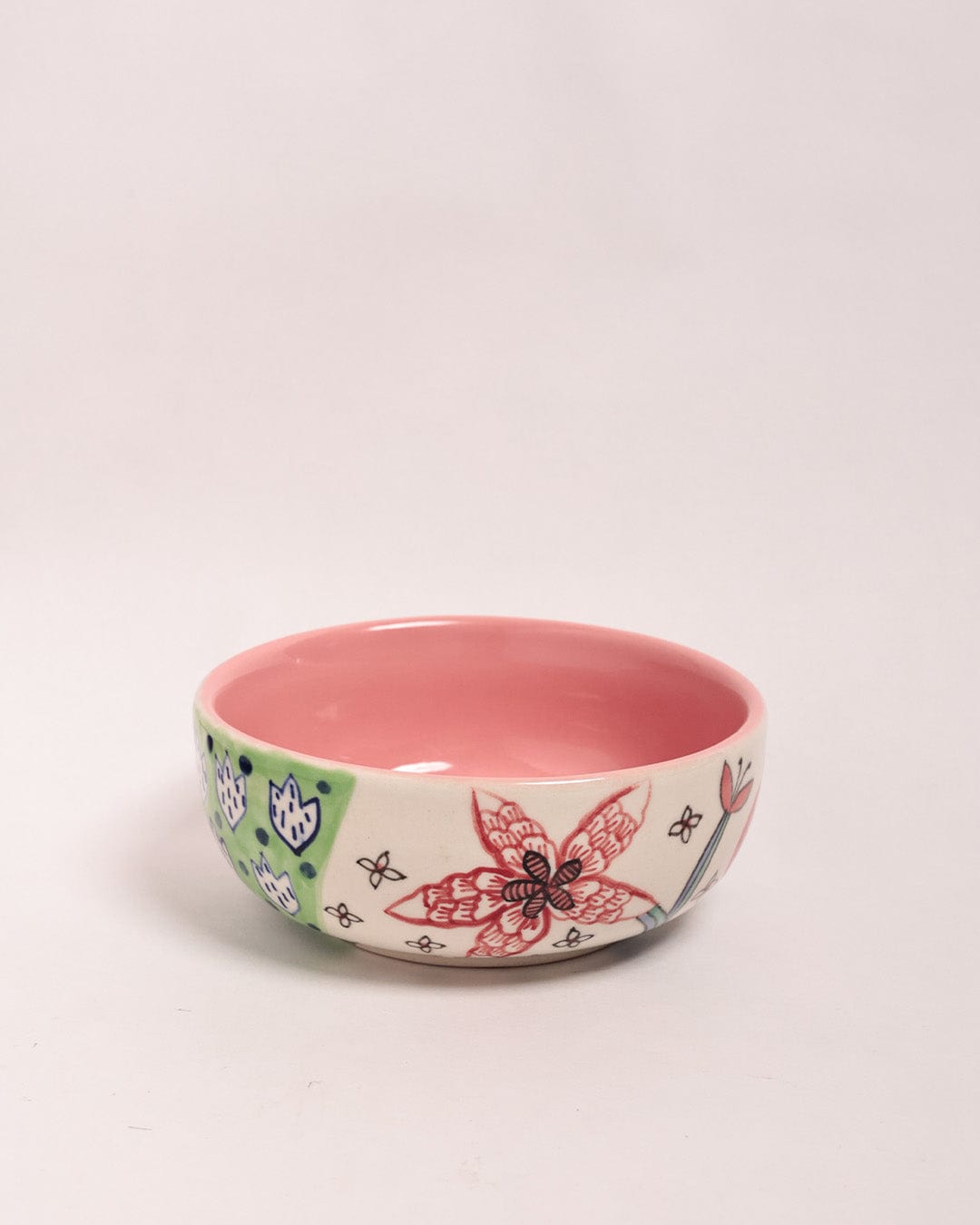 Dance in a Flowerbed Ceramic Bowl - Set of 2