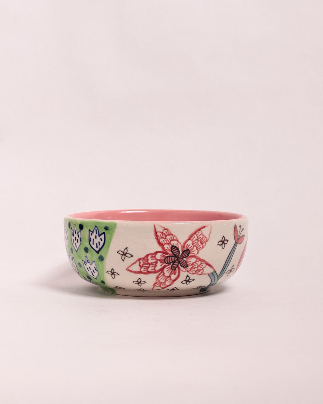 Dance in a Flowerbed Ceramic Bowl - Small