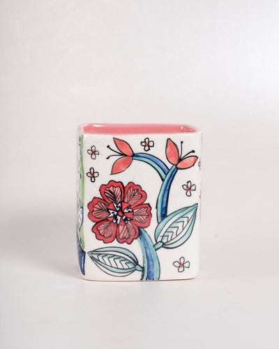 Dance in a Flowerbed Ceramic Cutlery Holder