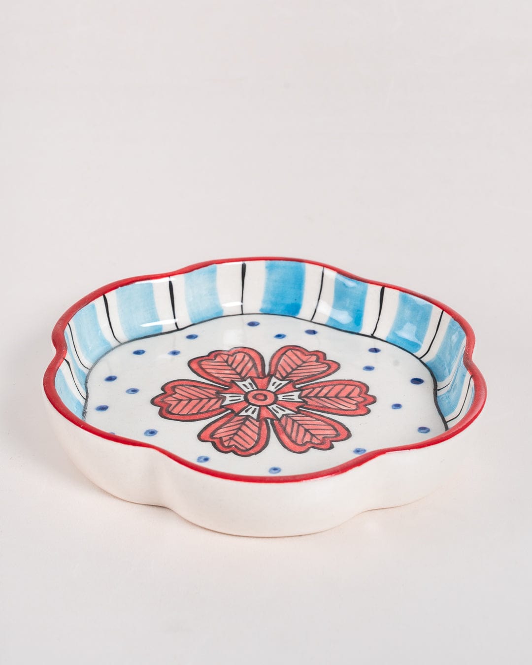 Dance in a Flowerbed Ceramic Mini Flower Platter