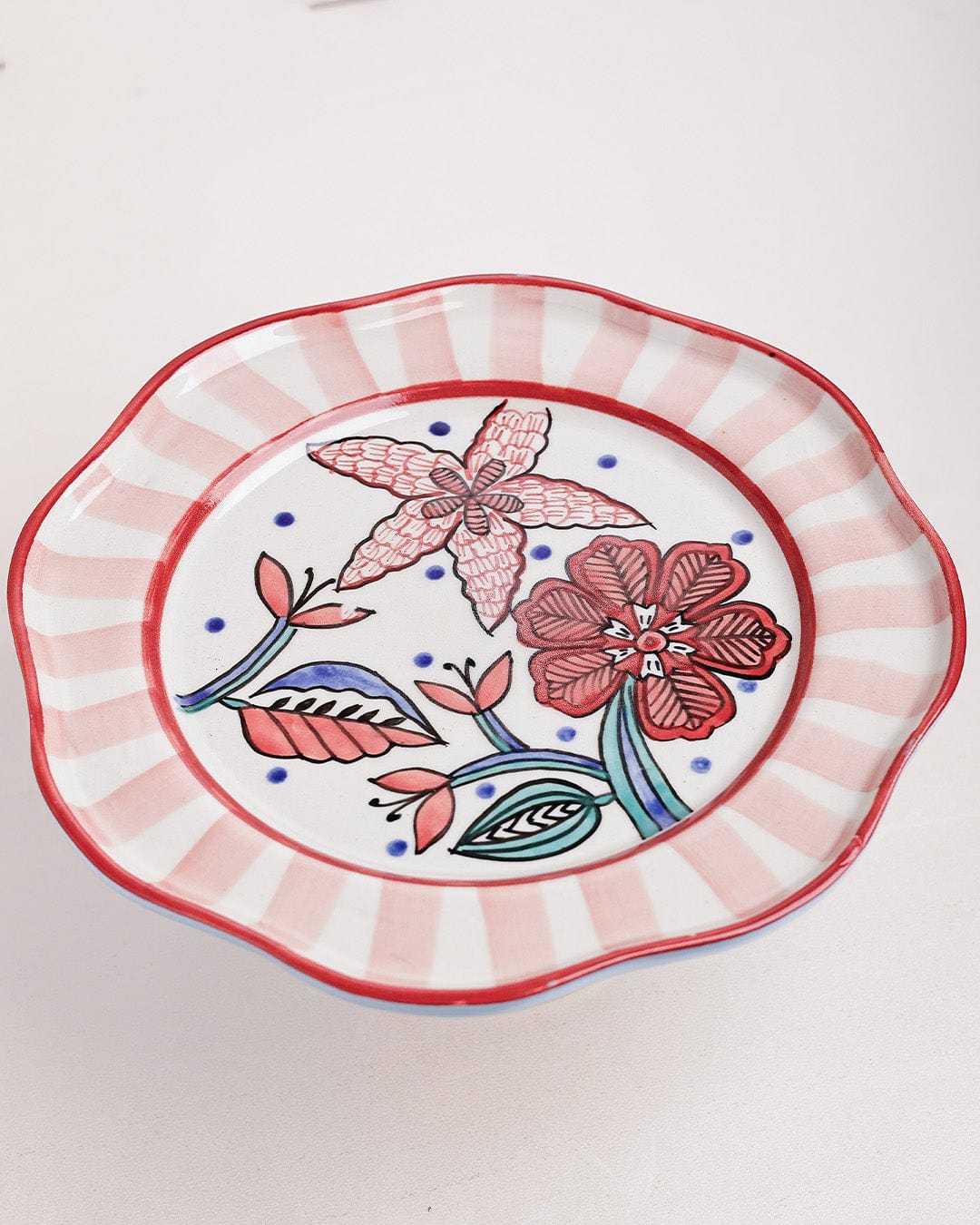 Dance in a Flowerbed  Ceramic Petite Cake Stand