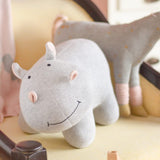 Darling Hippo Knitted Cotton Toy