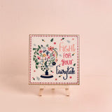 Decorative Accents Fairytale Tile Decor & Stand