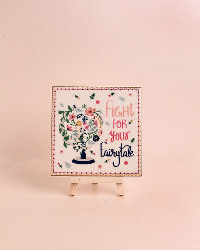 Decorative Accents Fairytale Tile Decor & Stand