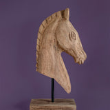 Decorative Accents Hey Bojack Horse Bust Wooden Decorative Accent