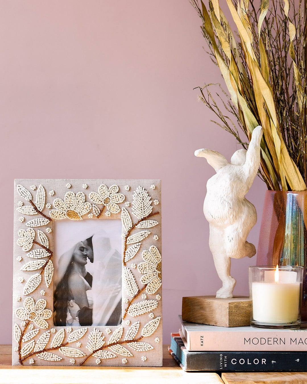 Buy Full Moon Beaded Photoframe Online | Wishing Chair