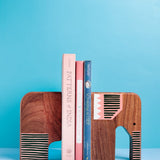 Desk & Stationery Mr. EL Handpainted Wood Bookend