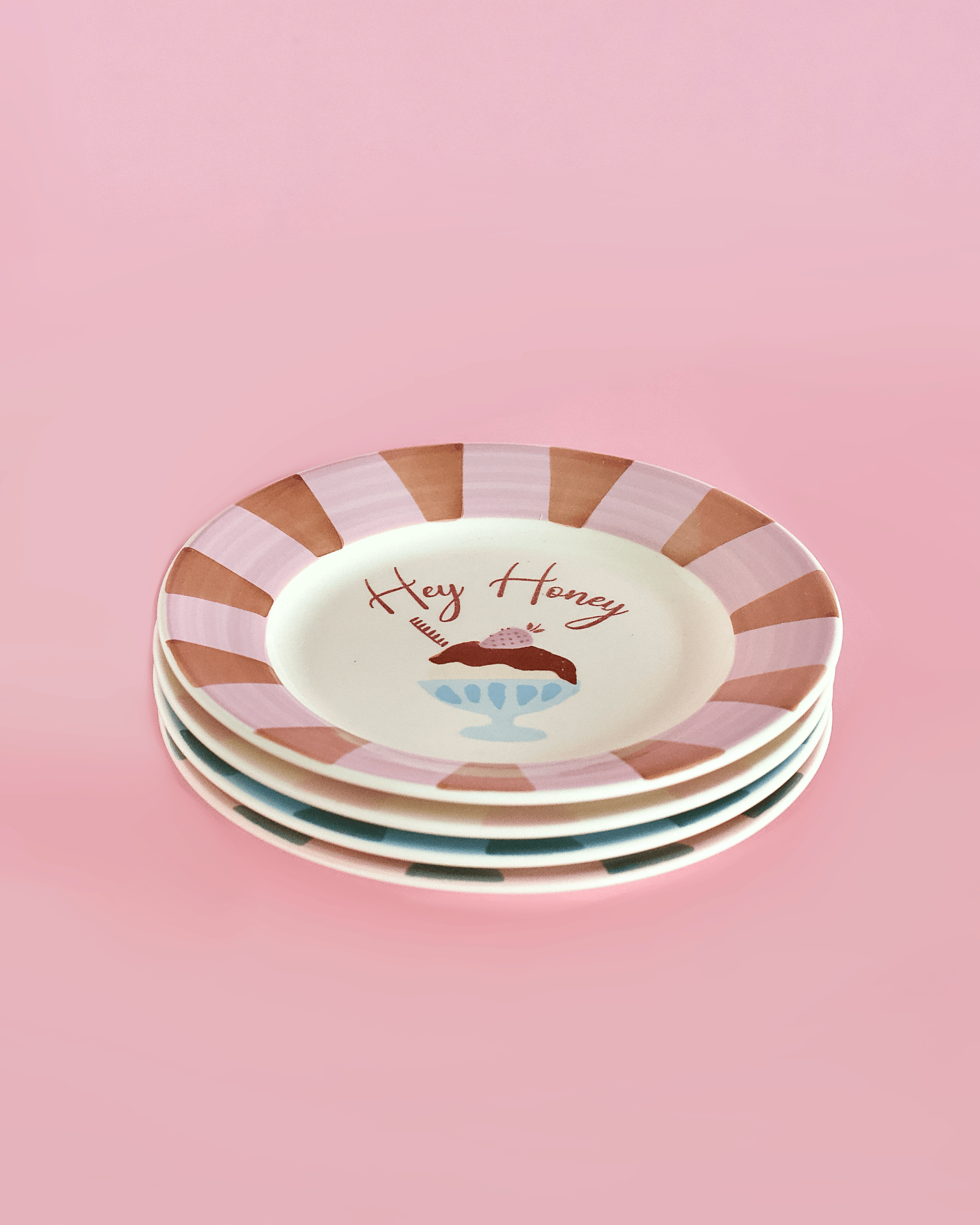Dessert Time Snack Plates - Set of 4 | The Wishing Chair