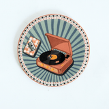 Dining Analog Edit Metal Coasters - Set of 4 | The Wishing Chair