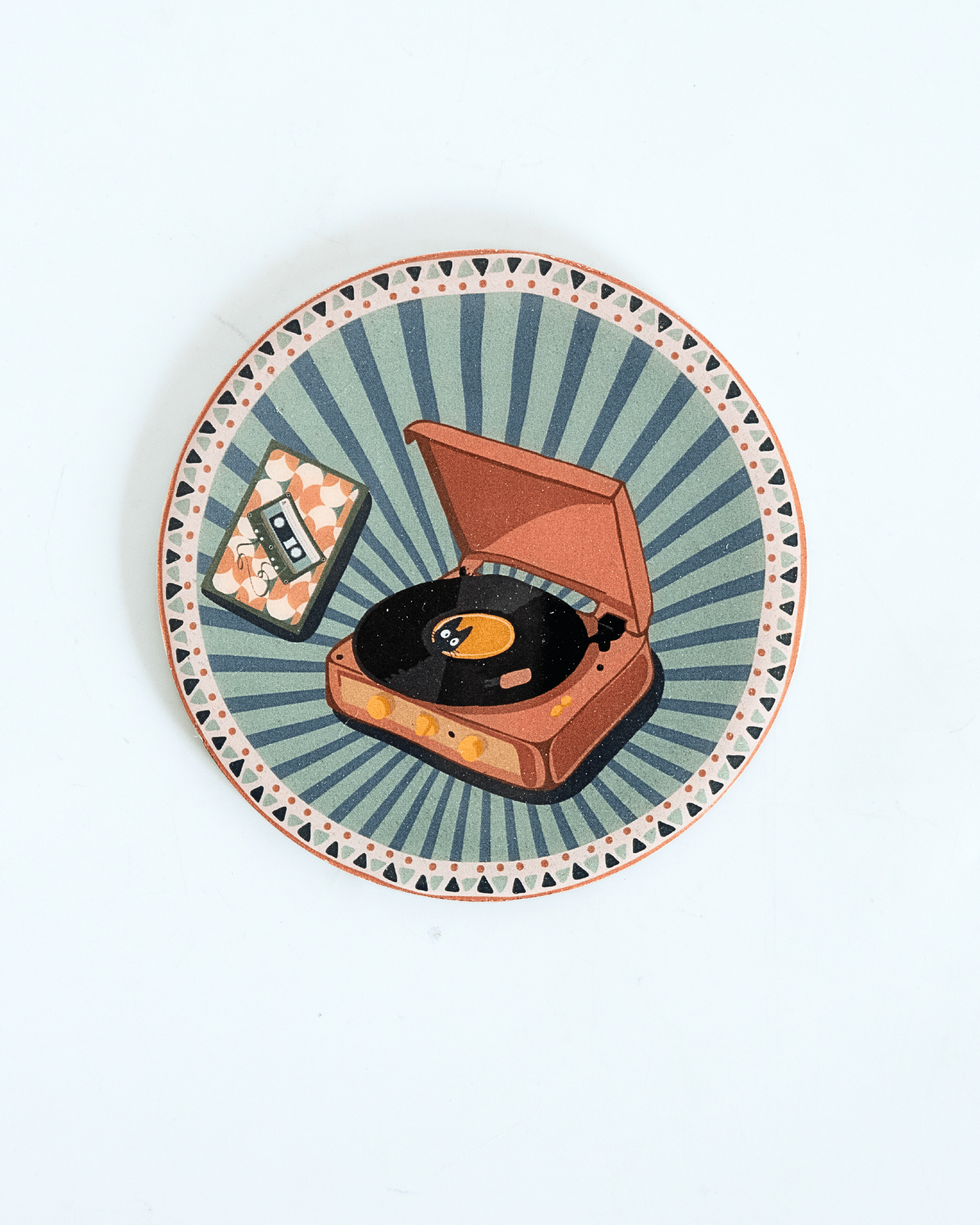 Dining Analog Edit Metal Coasters - Set of 4 | The Wishing Chair