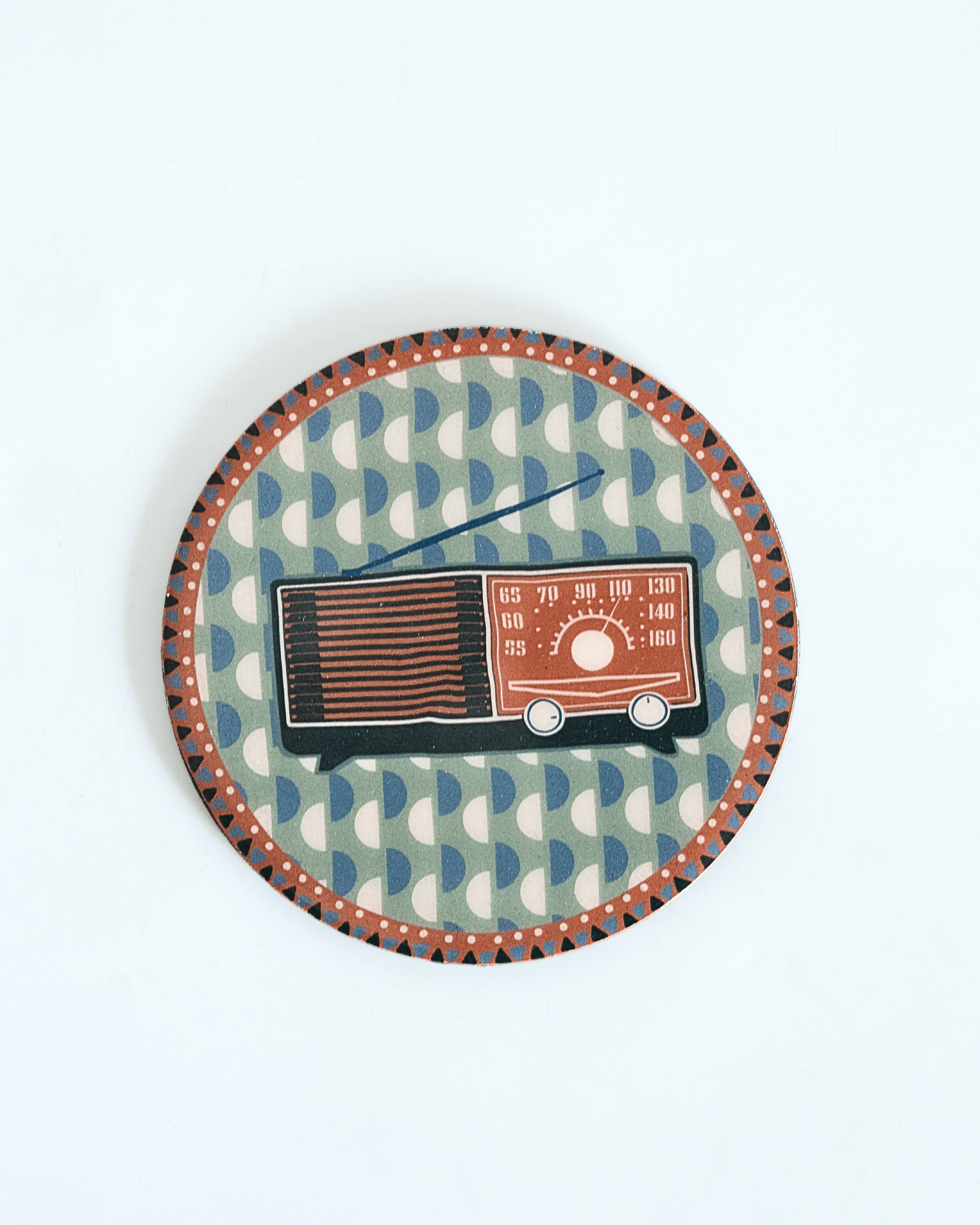 Dining Analog Edit Metal Coasters - Set of 4 | The Wishing Chair
