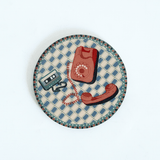 Dining Analog Edit Metal Coasters - Set of 4 | The Wishing Chair