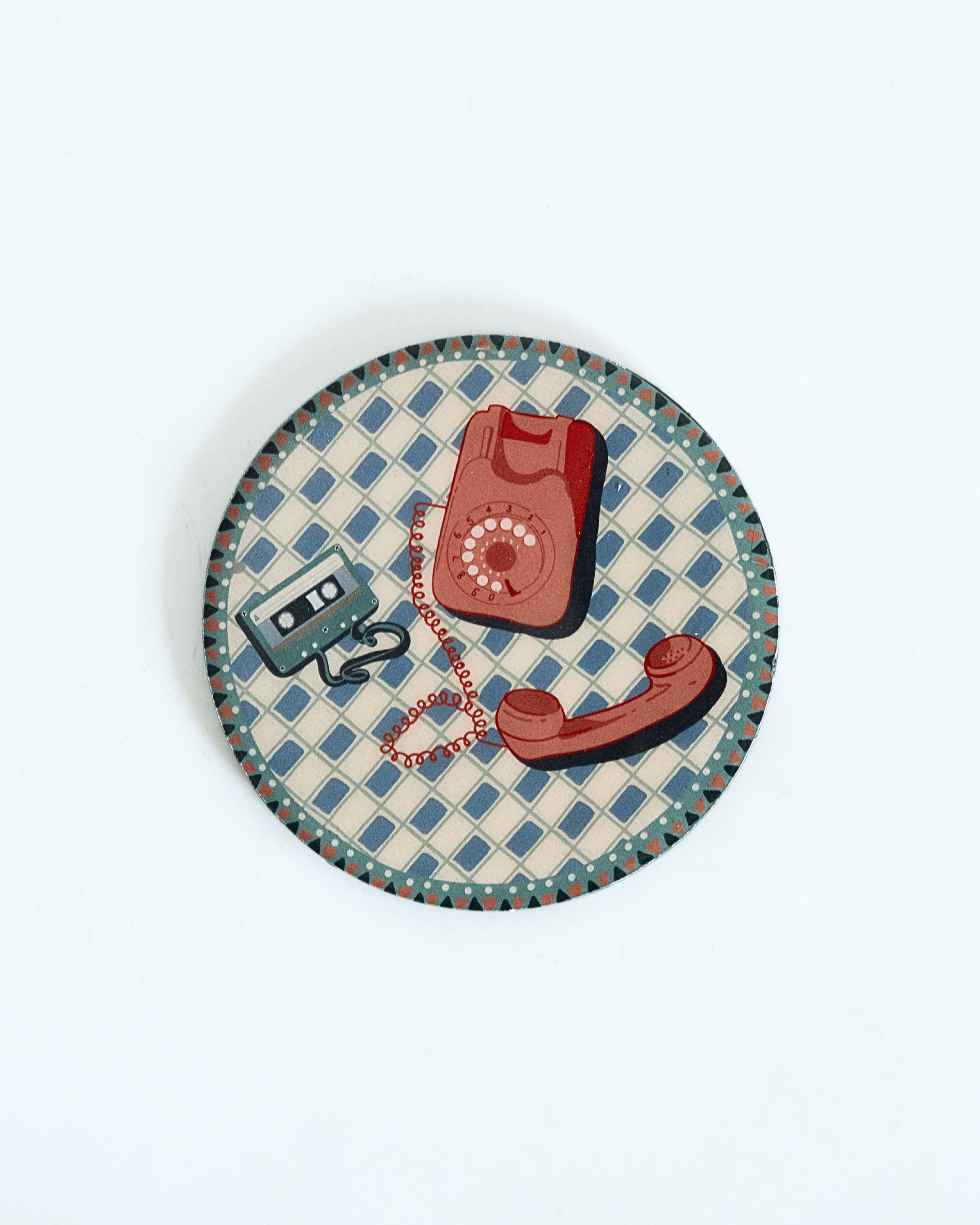 Dining Analog Edit Metal Coasters - Set of 4 | The Wishing Chair