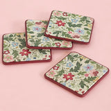 Dining Botanica Vegan Leather Coasters - Set of 4