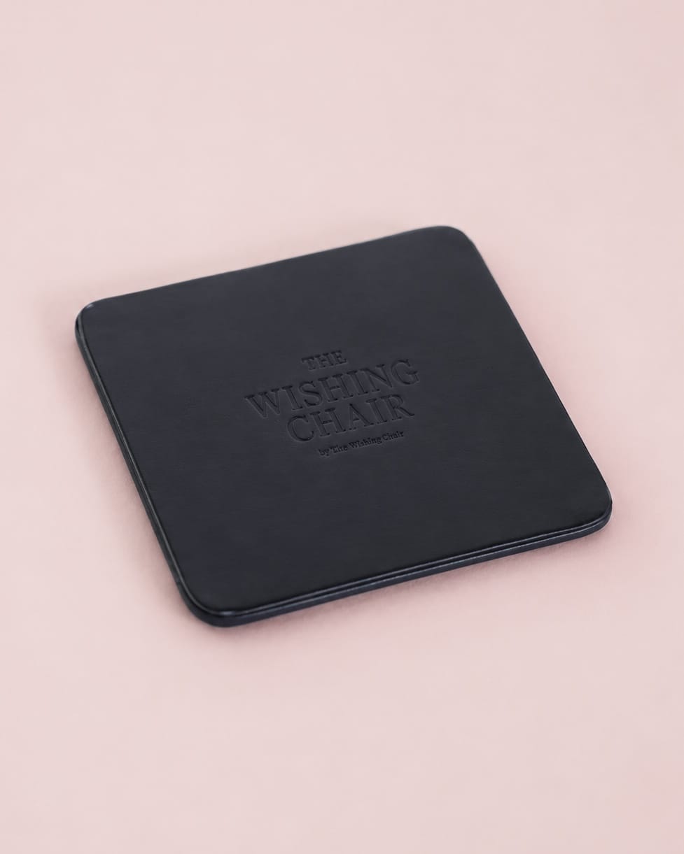 Dining Midnight Meadow Vegan Leather Coasters - Set of 4