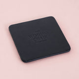 Dining Midnight Meadow Vegan Leather Coasters - Set of 4