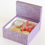 Diya & Tea Light Holder Alice's Tea Party Ceramic Kettle & Tea Cups Diyas - Set of 3