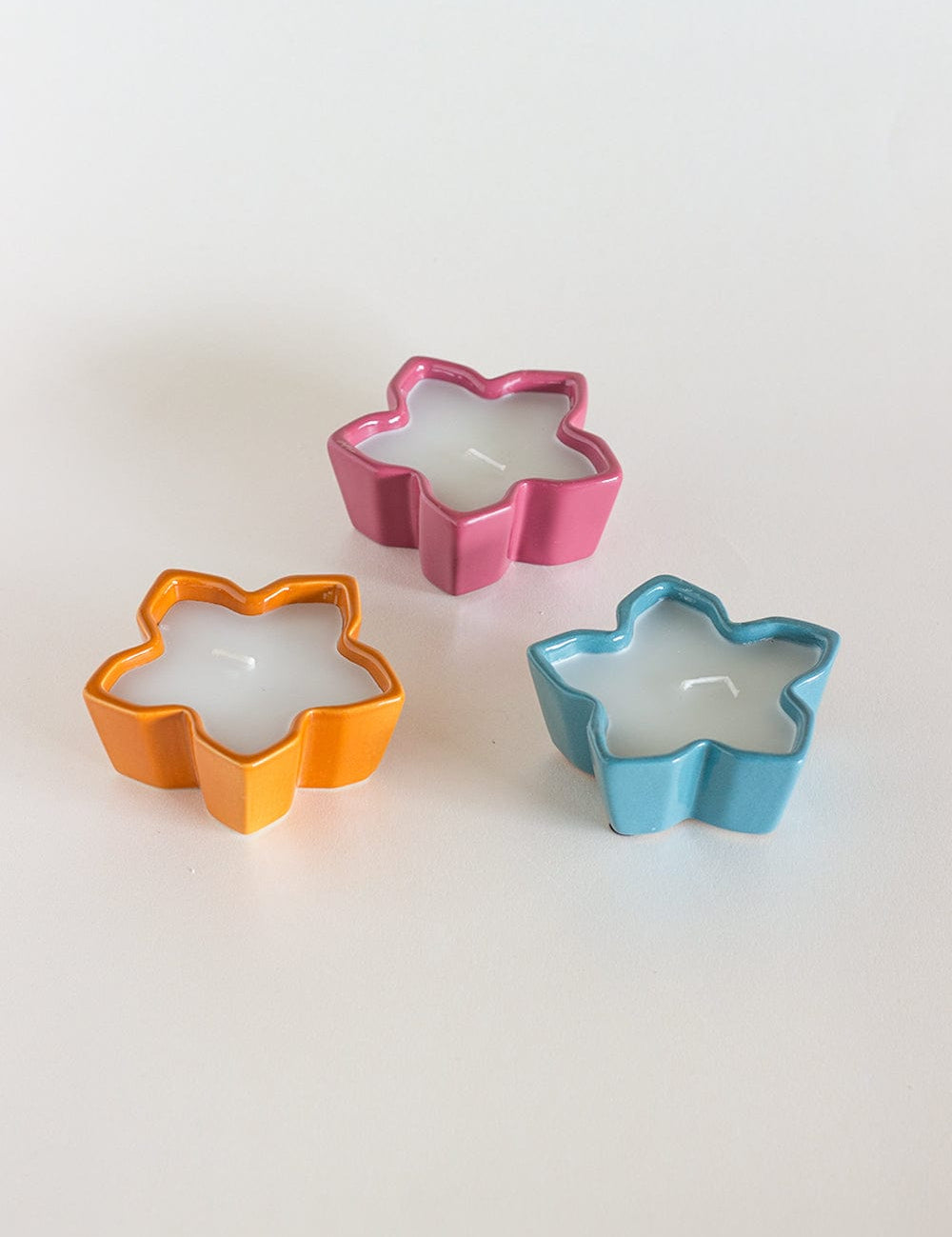 Diya & Tea Light Holder Aralias Ceramic Diwali Diyas – Set of 3