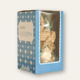 Dome Botanique -  Botanical Flowers in a Glass Cloche - Azure