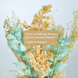 Dome Botanique -  Botanical Flowers in a Glass Cloche - Azure