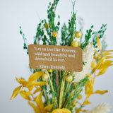 Dome Botanique -  Botanical Flowers in a Glass Cloche - Daffodil